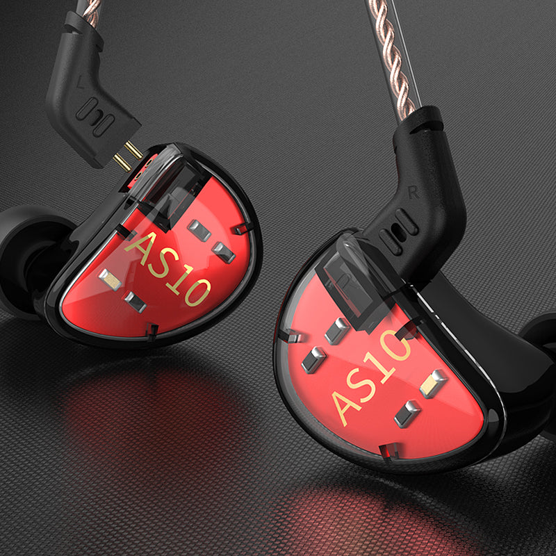 KZ AS10 - In Ear Monitors Black