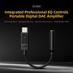 KZ AM02 Portable DAC Amplifier | USB-C EQ Control Hub
