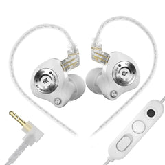 KZ EDZ In-Ear Monitors White With Microphone