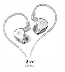 KZ DQ6 - In Ear Earphones Silver