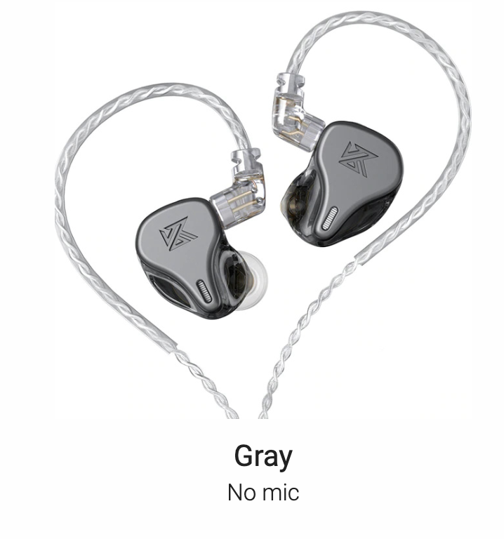 KZ DQ6 - In Ear Earphones Gray