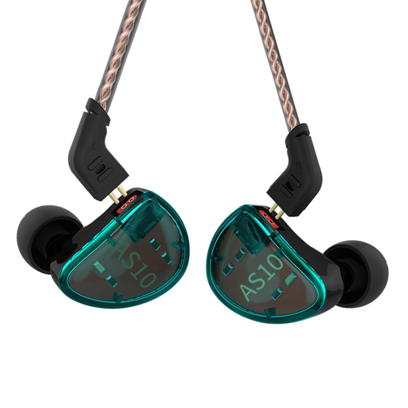 KZ AS10 - In Ear Monitors Cyan