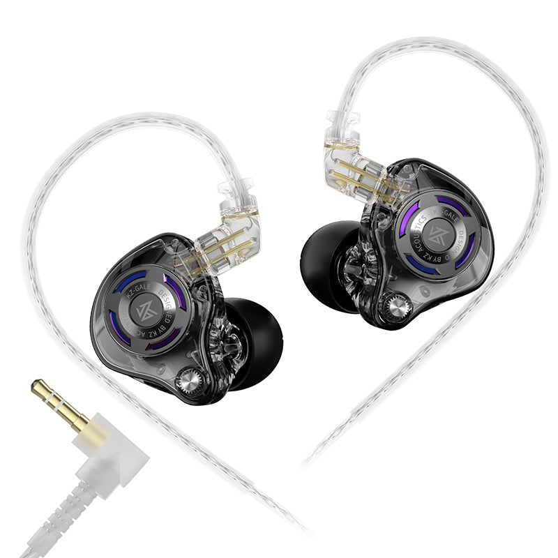 KZ Gale - In-Ear Monitors Black 3.5 mm Without Microphone