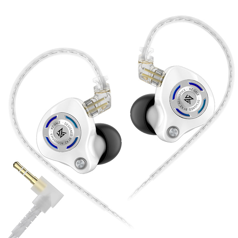 KZ Gale - In-Ear Monitors White 3.5 mm Without Microphone