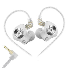 KZ EDZ In-Ear Monitors White Without Microphone